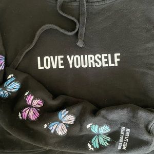 Yours Truly | Love Yourself Black Hoodie